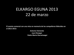 ELKARGO EGUNA 2013 - Gipuzkoako Industri Ingeniarien