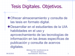 Tesis Digitales Biblioteca FXC