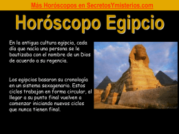 Horoscopo Egipcio