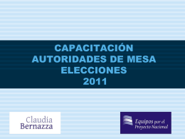 ELECCIONES LEGISLATIVAS