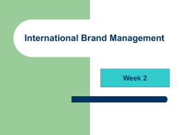 International Brand Management - Peace Corps Ukraine