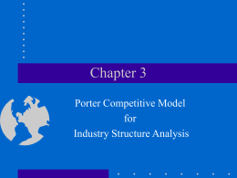 Ch 3 - Porter Competitive Model