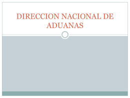 DIRECCION NACIONAL DE ADUANAS