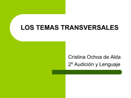 LOS TEMAS TRANSVERSALES