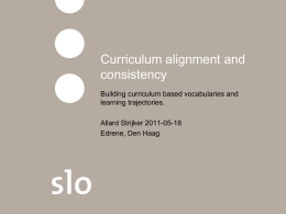Curriculum alignment and consistency