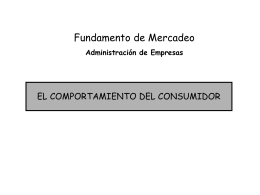 TEMA 8: EL COMPORTAMIENTO DEL CONSUMIDOR