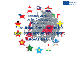 Erasmus Munuds Action 2 – Strand 1 Partnerships lot8