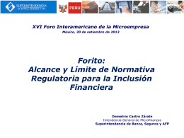 Diapositiva 1 - Foromic 2013