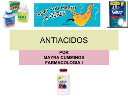 ANTIACIDOS - Farmacologia I