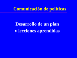 Policy Communications