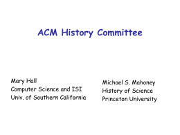 ACM History Committee