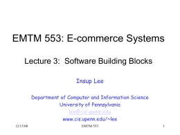 E-commerce systems - University of Pennsylvania