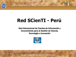 Proyecto Red/Plataforma SCienTI