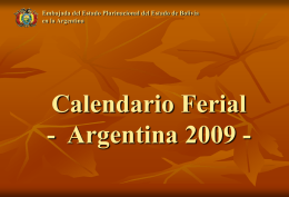 Calendario Ferial