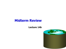 Midterm Review - University of California, Berkeley