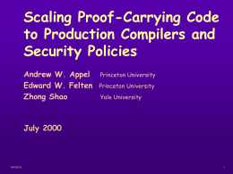 Proof-carrying code