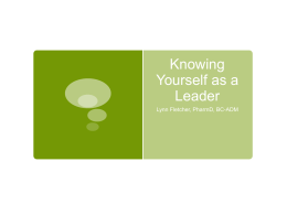 Knowing Yourself as a Leader