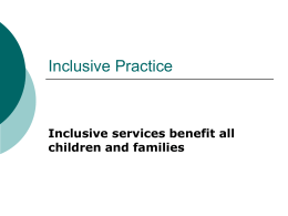 Inclusive Practice - University of Wolverhampton