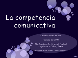 Communicative competence
