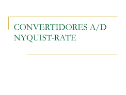 CONVERSORES A/D NYQUIST-RATE