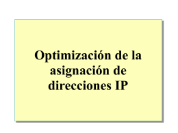 Module 8: Optimizing IP Address Allocation