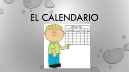 El calendario