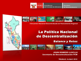 Diapositiva 1 - Bienvenido al Gobierno Regional La Libertad