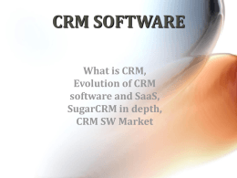 CRM SOFTWARE