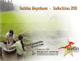 Programacion Indochina 2011