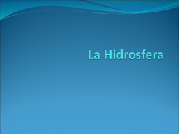 La Hidrosfera