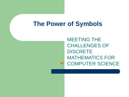 The Power of Symbols - Personal Pages