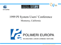 Polimeri Europa System Integration Project