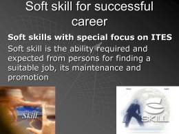 Soft skill for successful career