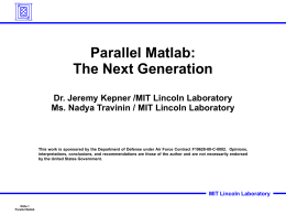 300x Matlab - MIT Lincoln Laboratory