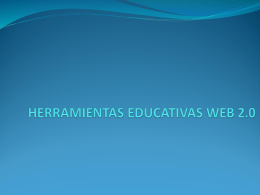 Herramientas educativas Web 2.0
