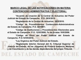 Marco legal de las notificaciones en materia contencioso