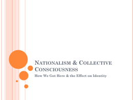 Nationalism & Collective Consciousness