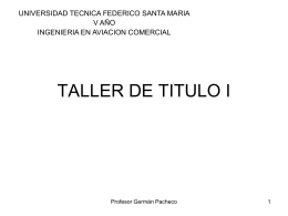 TALLER DE TITULO I