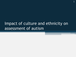 Autism and culture - Vale of Glamorgan
