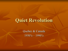 Quiet Revolution