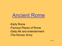 Ancient Rome - The Heritage School