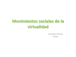 Movimientos sociales de la virtualidad