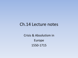 Ch.14 Lecture notes - Klahowya Secondary School
