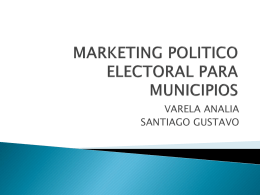 MARKETING POLITICO ELECTORAL PARA MUNICIPIOS