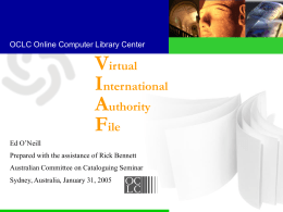 OCLC Update Luncheon Online Information 2002 …