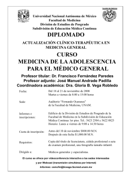 Diapositiva 1 - Videoteca Facultad de Medicina UNAM