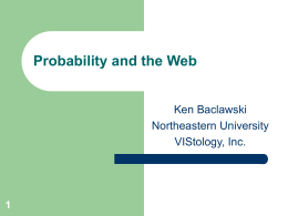 Probability and the Web - Northeastern University