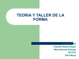 TEORIA Y TALLER DE LA FORMA