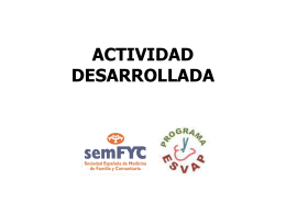 ACTIVIDAD DESARROLLADA