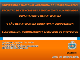UNIVERSIDAD NACIONAL AUTONOMA DE NICARAGUA …